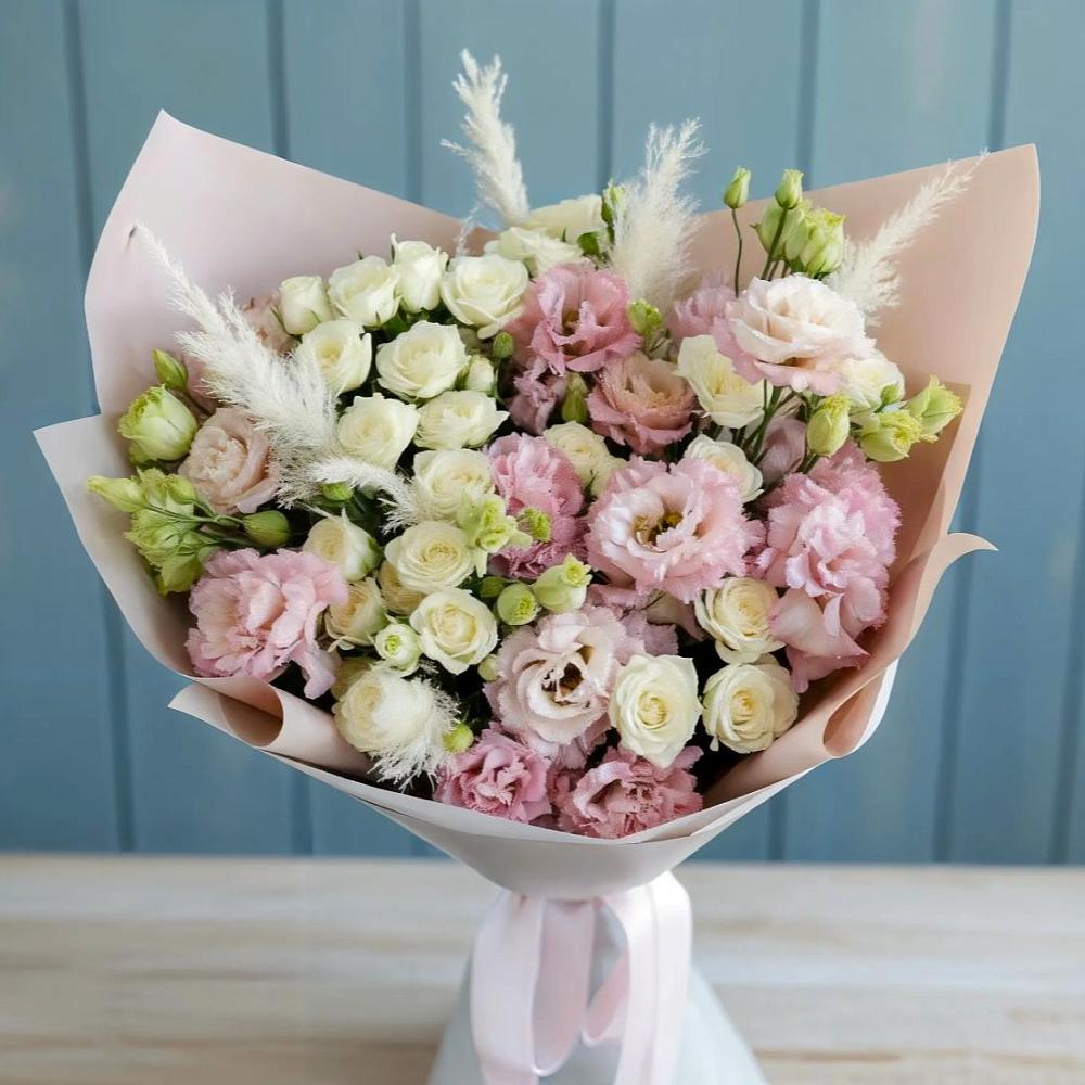 Букет цветов из: Альстромерии и Розы в Новосысоевке