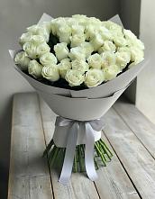 Букет 35 Белых роз в Новосысоевке
