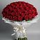 Букет 101 Красная роза Блэк Мэджик в Новосысоевке