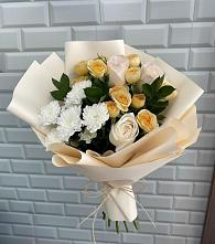 Букет цветов из:  Розы и Хризантемы в Новосысоевке