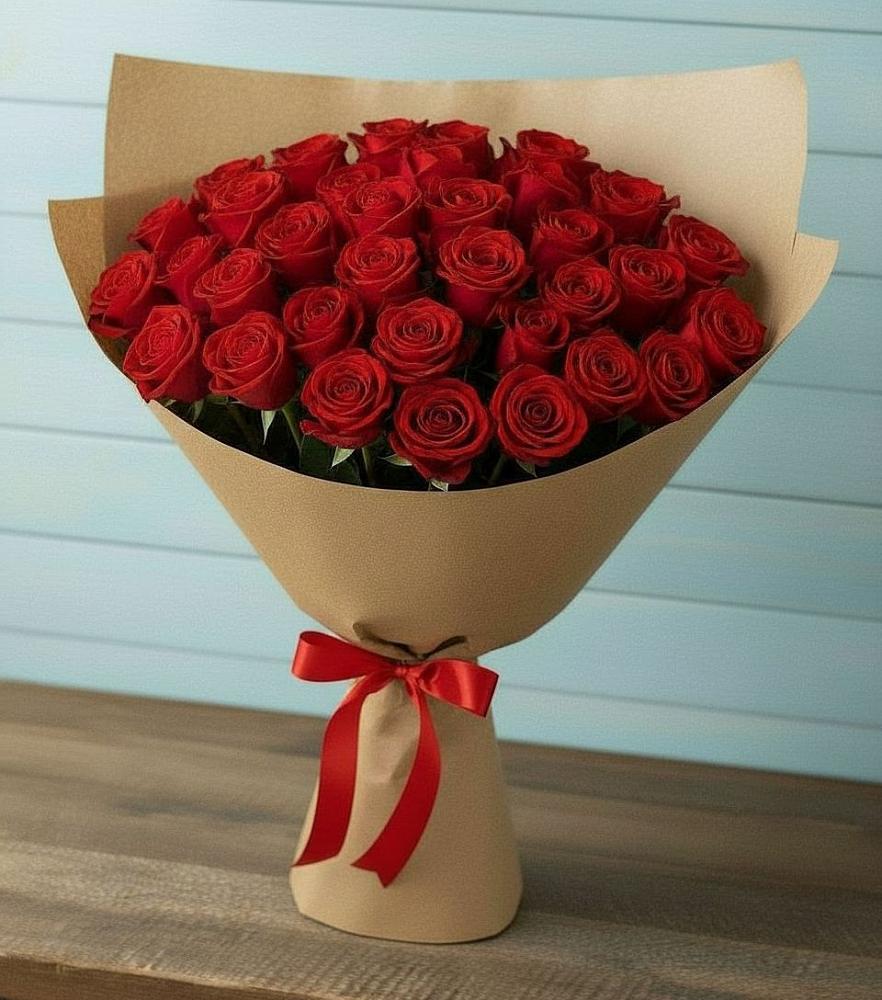 Букет Красные розы Милано в Новосысоевке