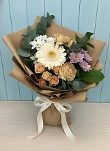 Букет цветов из:  Герберы и Хризантемы в Новосысоевке
