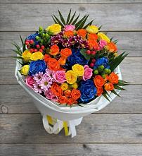Букет цветов из:  Розы и Хризантемы в Новосысоевке