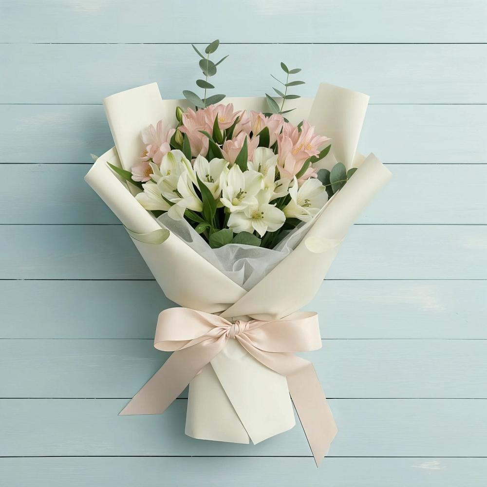 Букет цветов из: Альстромерии в Новосысоевке