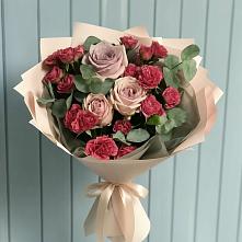 Букет цветов из:  Гвоздики и Розы в Новосысоевке