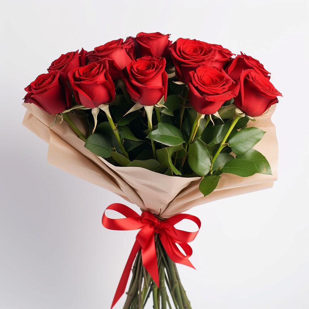 Букет 11 Красных роз Эдлесс Лав в Новосысоевке
